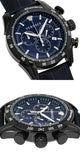  Shop Authentic Versace V-Ray Chronograph Quartz Blue Dial Black Leather Strap Watch For Men - VEDB00418 - Luxxuri