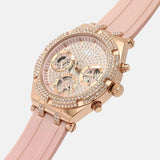  Shop Authentic Guess Heiress Diamonds Rose Gold Dial Pink Rubber Strap Watch for Women - GW0407L3 - Luxxuri