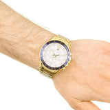  Shop Authentic Tommy Hilfiger Luke Chronograph White Dial Gold Steel Strap Watch for Men - 1791121 - Luxxuri