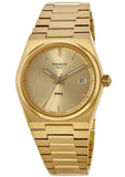  Shop Authentic Tissot PRX Gold Dial Gold Steel Strap Watch for Men - T137.210.33.021.00 - Luxxuri