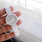  Shop Authentic Emporio Armani Ceramica Mother of Pearl Dial White Ceramic Strap Watch For Women - AR1486 - Luxxuri