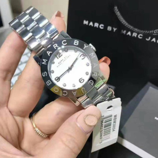  Shop Authentic Marc Jacobs Amy White Dial Silver Steel Strap Watch for Women - MBM3054 - Luxxuri