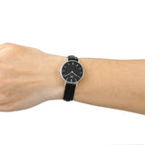  Shop Authentic Daniel Wellington Classic Petite Reading Black Dial Black Leather Strap Watch For Women - DW00100235 - Luxxuri