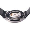  Shop Authentic Calvin Klein Infinity Automatic Black Dial Black Leather Strap Watch for Men - K5S341C1 - Luxxuri