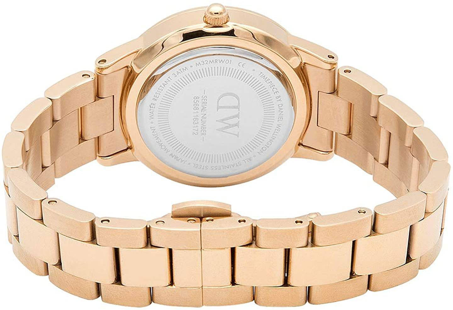  Shop Authentic Daniel Wellington Iconic Link White Dial Rose Gold Steel Strap Watch For Women - DW00100211 - Luxxuri