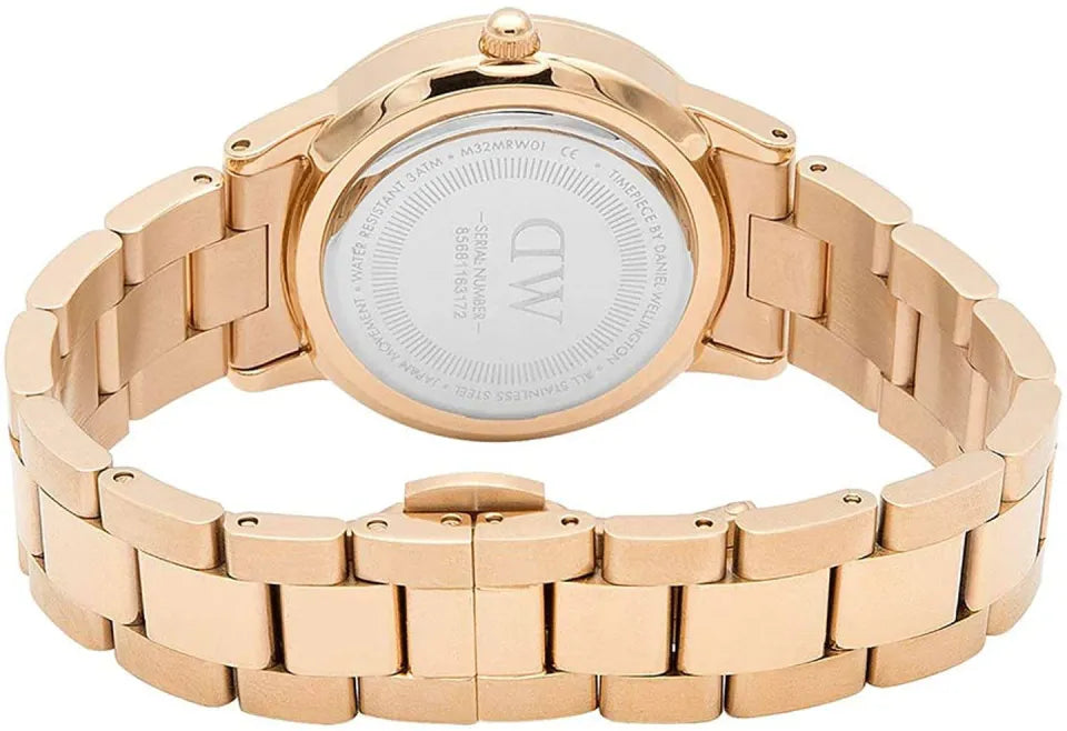  Shop Authentic Daniel Wellington Iconic Link White Dial Rose Gold Steel Strap Watch For Women - DW00100209 - Luxxuri