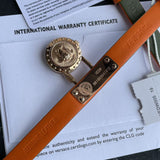  Shop Authentic Versace Medusa Lock Icon Quartz Beige Dial Green Leather Strap Watch for Women - VEDW00519 - Luxxuri