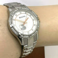  Shop Authentic Bulova Crystal Collection Mother of Pearl Dial Silver Steel Strap Watch for Women - 98L232 - Luxxuri