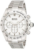  Shop Authentic Hugo Boss Ikon Chronograph White Dial Silver Steel Strap Watch for Men - 1512962 - Luxxuri
