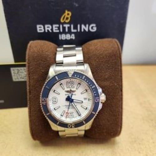  Shop Authentic Breitling Superocean 42mm White Dial Silver Steel Strap Watch for Men - A17366D81A1A1 - Luxxuri