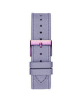  Shop Authentic Guess Dahlia Analog Silver Dial Purple Leather Strap Watch For Women - GW0529L4 - Luxxuri