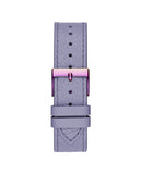  Shop Authentic Guess Dahlia Analog Silver Dial Purple Leather Strap Watch For Women - GW0529L4 - Luxxuri