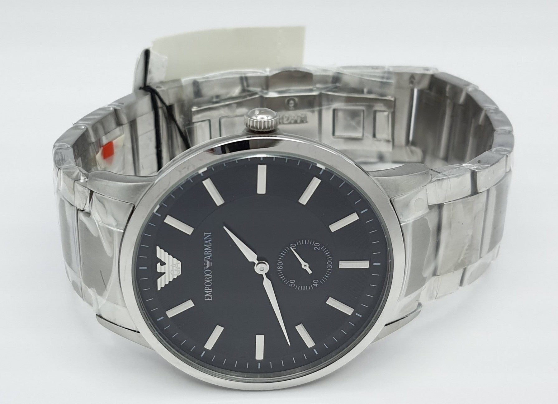  Shop Authentic Emporio Armani Classic Quartz Black Dial Silver Steel Strap Watch For Men - AR9107 - Luxxuri