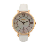  Shop Authentic Fossil Jacqueline Quartz Mother of Pearl White Dial White Leather Strap Watch for Women - ES4579 - Luxxuri