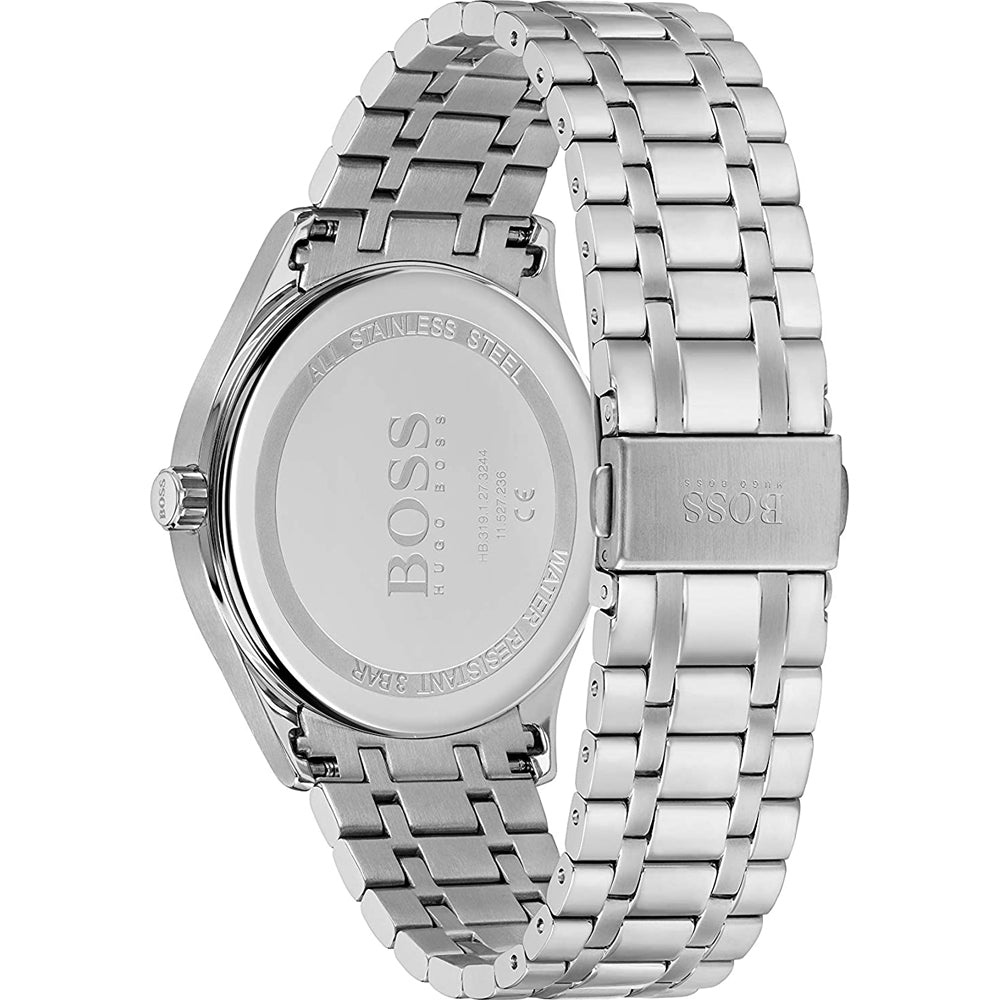  Shop Authentic Hugo Boss Companion Black Dial Silver Steel Strap Watch for Men - 1513652 - Luxxuri