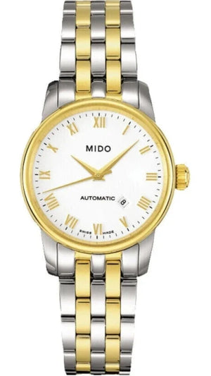  Shop Authentic Mido Baroncelli III Automatic White Dial Two Tone Steel Strap Watch For Women - M7600.9.26.1 - Luxxuri