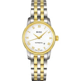  Shop Authentic Mido Baroncelli III Automatic White Dial Two Tone Steel Strap Watch For Women - M7600.9.26.1 - Luxxuri