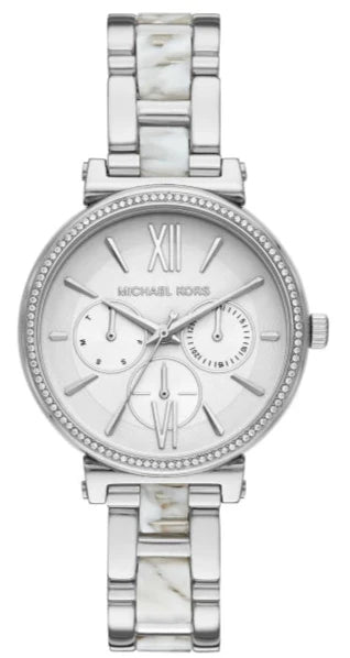  Shop Authentic Michael Kors Sofie Analog White Dial Silver Steel Strap Watch For Women - MK4345 - Luxxuri