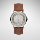  Shop Authentic Emporio Armani Renato Quartz Silver Dial Brown Leather Strap Watch For Men - AR11185 - Luxxuri