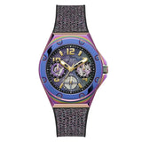  Shop Authentic Guess Multifunction Analog Purple Dial Black Rubber Strap Watch For Women - GW0620L4 - Luxxuri