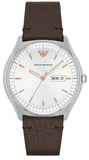  Shop Authentic Emporio Armani Dress Quartz White Dial Brown Leather Strap Watch For Men - AR1999 - Luxxuri