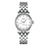  Shop Authentic Mido Baroncelli III Automatic Diamonds White Dial Silver Steel Strap Watch For Women - M7600.4.66.1 - Luxxuri