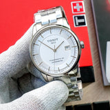  Shop Authentic Tissot Luxury Powermatic 80 Silver Dial Silver Steel Strap Watch For Men - T086.408.11.031.00 - Luxxuri