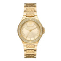  Shop Authentic Michael Kors Lennox Three-Hand Gold Dial Gold Steel Strap Watch For Women - MK7339 - Luxxuri