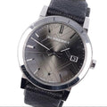  Shop Authentic Burberry Heritage Grey Dial Black Leather Strap Watch for Men - BU9024 - Luxxuri