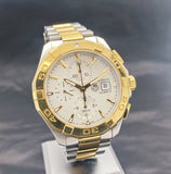  Shop Authentic Tag Heuer Aquaracer Caliber 16 Automatic White Dial Two Tone Steel Strap Watch for Men - CAY2121.BB0923 - Luxxuri