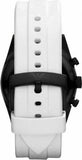  Shop Authentic Emporio Armani Sportivo Chronograph Black Dial White Rubber Strap Watch For Men - AR6112 - Luxxuri