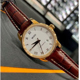  Shop Authentic Mido Baroncelli III Automatic White Dial Brown Leather Strap Watch For Women - M7600.3.26.8 - Luxxuri