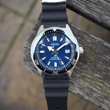  Shop Authentic Seiko Prospex Analogue Automatic Diver Blue Dial Black Rubber Strap Watch For Men - SPB053J1 - Luxxuri