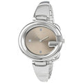  Shop Authentic Gucci Guccissima Brown Dial Silver Steel Strap Watch For Women - YA134302 - Luxxuri