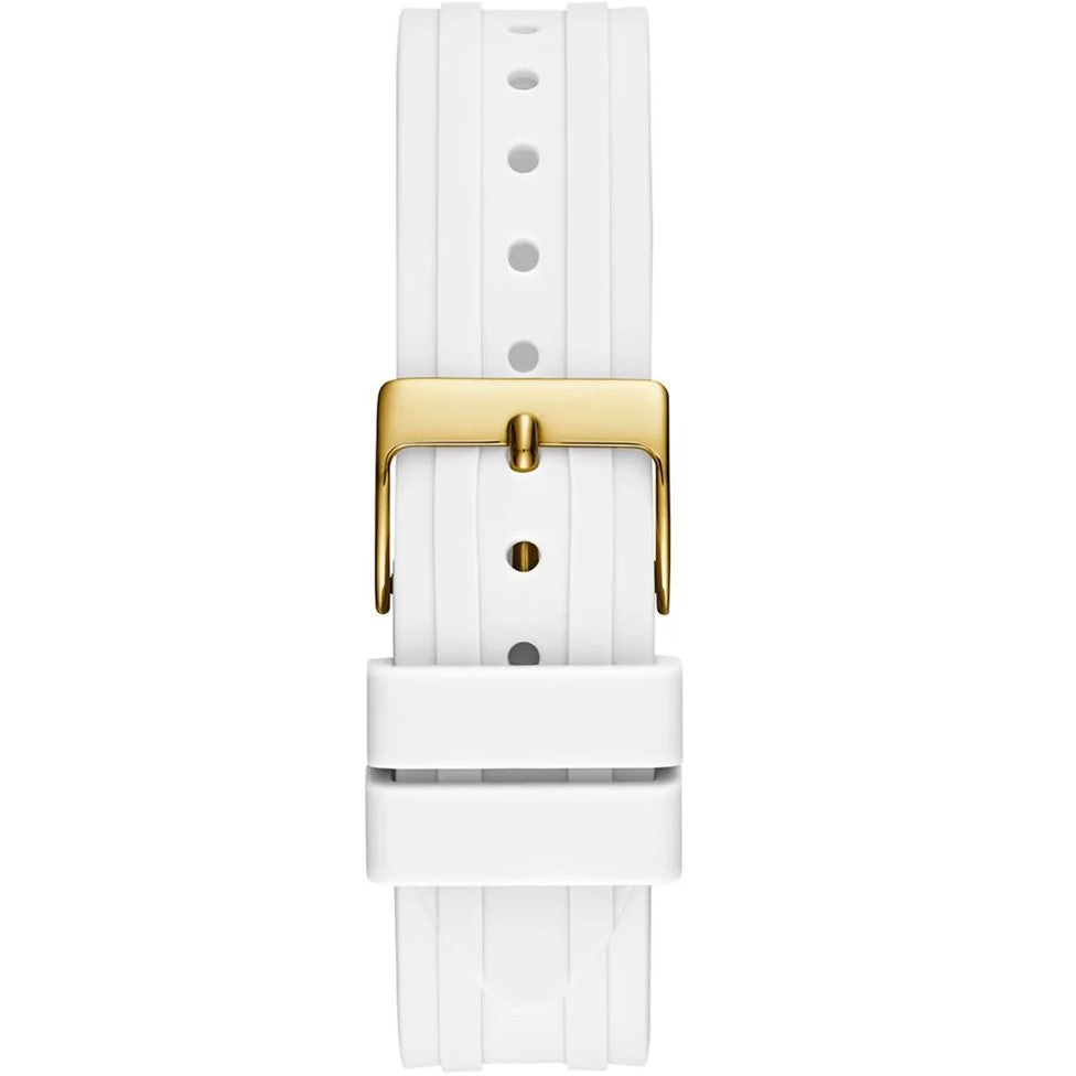  Shop Authentic Guess Venus Diamonds White Dial White Rubber Strap Watch for Women - GW0118L5 - Luxxuri