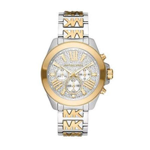  Shop Authentic Michael Kors Wren Chronograph Crystals Silver Two Tone Steel Strap Watch for Women - MK6953 - Luxxuri