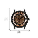  Shop Authentic Fossil Townsman Automatic Skeleton Brown Dial Brown Leather Strap Watch for Men - ME3098 - Luxxuri