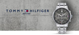  Shop Authentic Tommy Hilfiger Kyle Chronograph Grey Dial Silver Steel Strap Watch for Men - 1791632 - Luxxuri