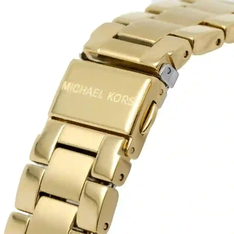  Shop Authentic Michael Kors Ritz Chronograph Gold Dial Gold Steel Strap Watch For Women - MK7310 - Luxxuri