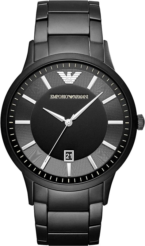  Shop Authentic Emporio Armani Renato Quartz Black Dial Black Steel Strap Watch For Men - AR11079 - Luxxuri