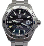  Shop Authentic Tag Heuer Aquaracer Automatic Caliber 5 Black Dial Silver Steel Strap Watch for Men - WBD2110.BA0928 - Luxxuri