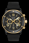  Shop Authentic Bulova Marine Star Chronograph Black Dial Black Rubber Strap Watch for Men - 98B278 - Luxxuri