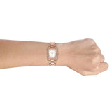  Shop Authentic Michael Kors Emery Three-Hand Crystals Silver Dial Rose Gold Steel Strap Watch for Women - MK4644 - Luxxuri