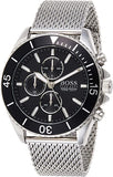  Shop Authentic Hugo Boss Ocean Edition Black Dial Silver Mesh Bracelet Watch for Men - 1513701 - Luxxuri