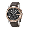  Shop Authentic Gucci G Chrono Black Dial Brown Leather Strap Watch For Men - YA101202 - Luxxuri