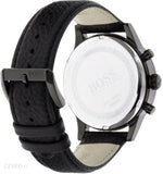  Shop Authentic Hugo Boss Navigator Black Dial Black Leather Strap Watch for Men - 1513497 - Luxxuri