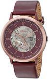  Shop Authentic Fossil Vintage Muse Automatic Skeleton Maroon Dial Maroon Leather Strap Watch for Women - ME3137 - Luxxuri