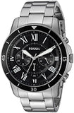  Shop Authentic Fossil Grant Sport Chronograph Black Dial Silver Steel Strap Watch for Men - FS5236 - Luxxuri
