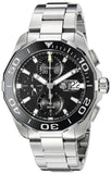  Shop Authentic Tag Heuer Aquaracer Calibre 16 Day-Date Black Dial Silver Steel Strap Watch for Men - CAY211A.BA0927 - Luxxuri