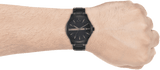  Shop Authentic Armani Exchange Hampton Chronograph Black Dial Black Steel Strap Watch For Men - AX2104 - Luxxuri